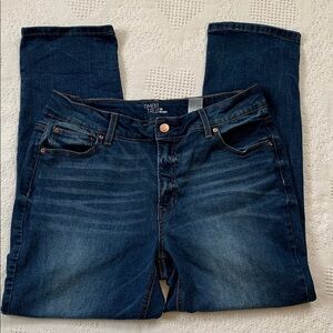 Time and Tru Mid Rise Relaxed Fit Straight Leg Super Stretchy Jeans Blue 18